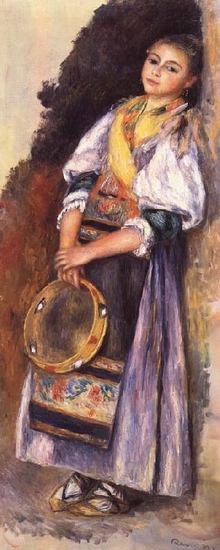 Pierre Auguste Renoir Italian woman witb Iambourine oil painting image